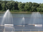 Водный экран плавучего фонтана