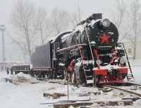 В Усть-Каменогорске появился памятник-локомотив