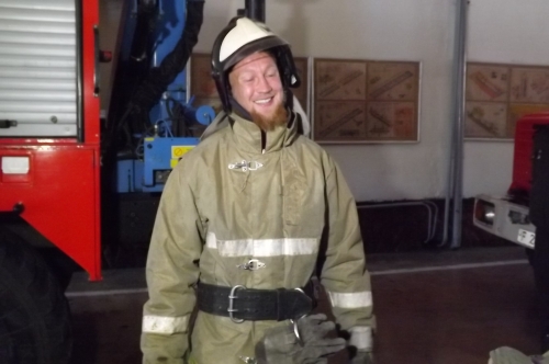 (+Фото) Английский пожарный побывал в гостях у коллег в Семее