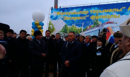 В Усть-Каменогорске встретили новый скоростной поезд «Т&#1201;лпар-Тальго» из Алматы