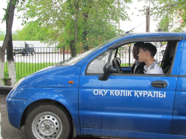 Впервые в Казахстане проведен областной конкурс «Юный водитель-2015»