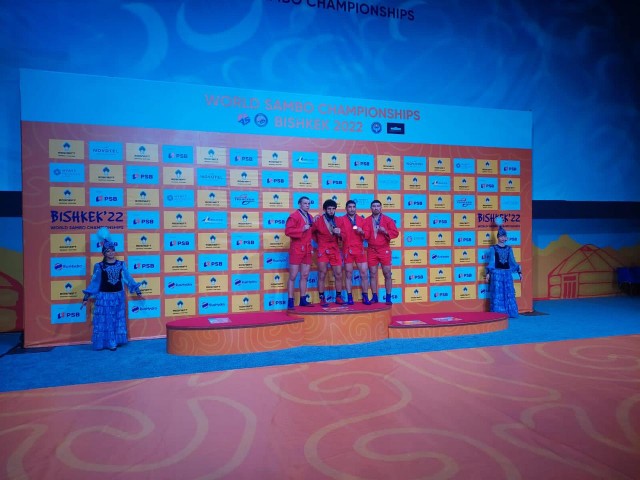Боец в погонах: Айбек Саметаев завоевал бронзовую медаль на Чемпионате мира по боевому самбо