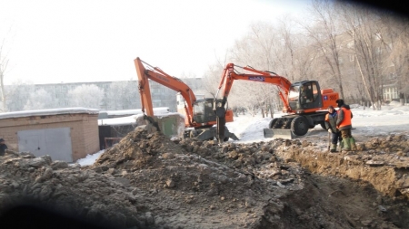 Порыв холодного  водоснабжения в районе магазина «Рахат»(+ФОТО)