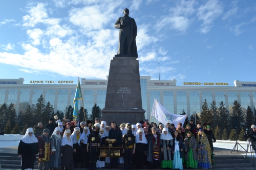 В Усть-Каменогорске встретили символ эстафеты «АНК - 20 добрых дел» «Тайказан»